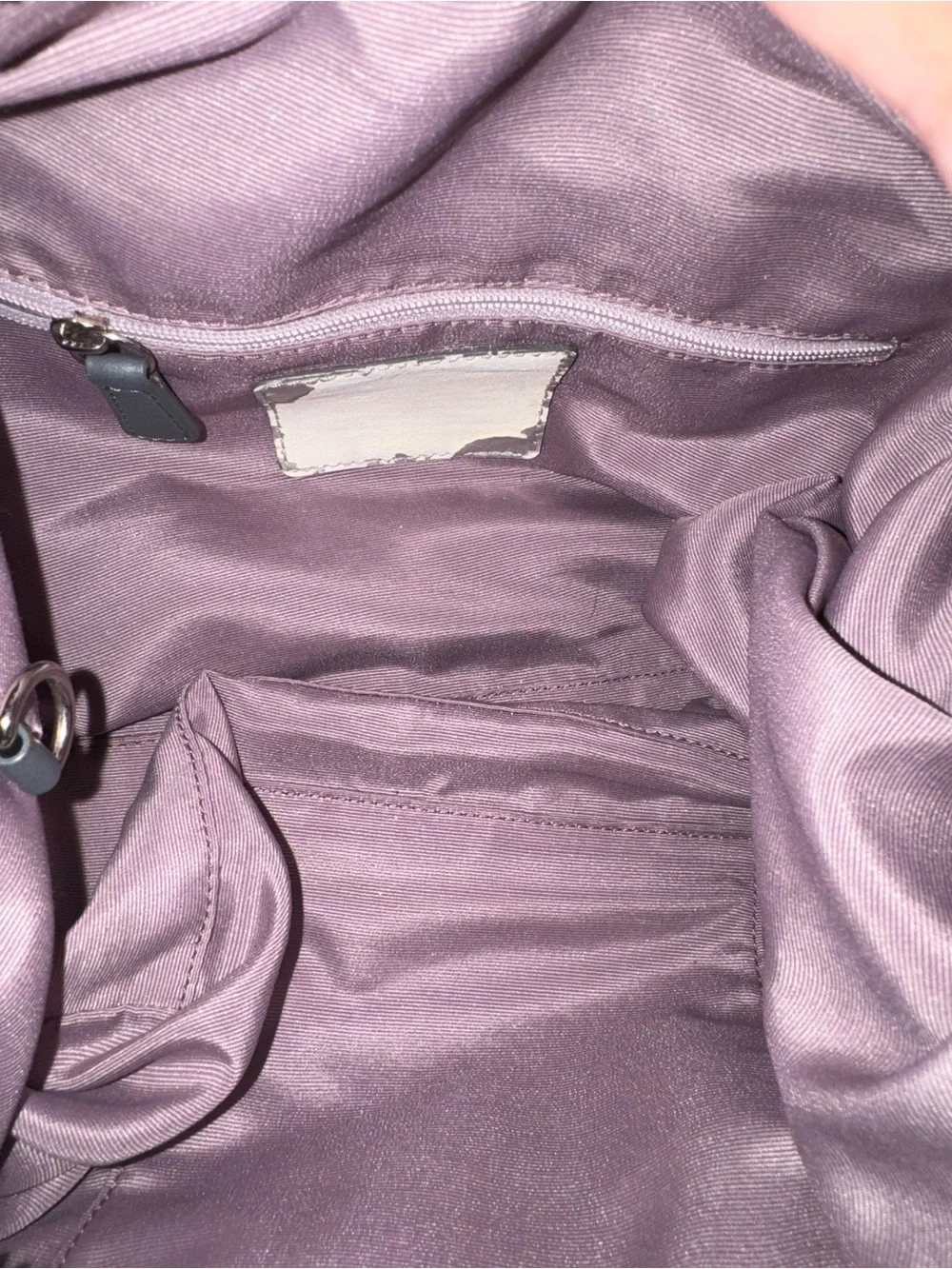 Coach Jacquard Signature Satchel in Gray and Taupe Leather